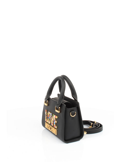 LOVE MOSCHINO BORSA MINI DIAMOND NERO