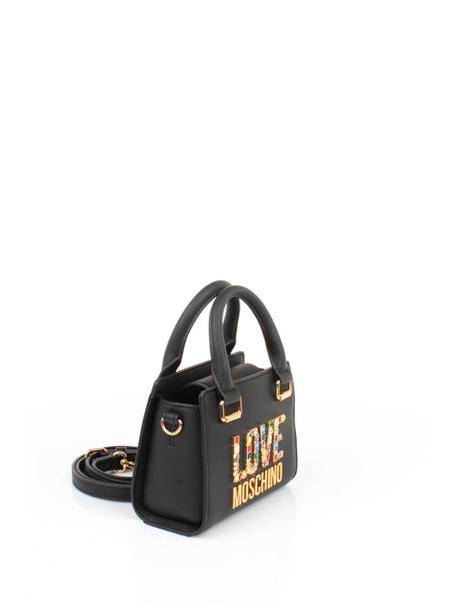 LOVE MOSCHINO BORSA MINI DIAMOND NERO