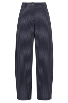 TENSIONE IN Donna Pantalone Gessato Blu-PE26