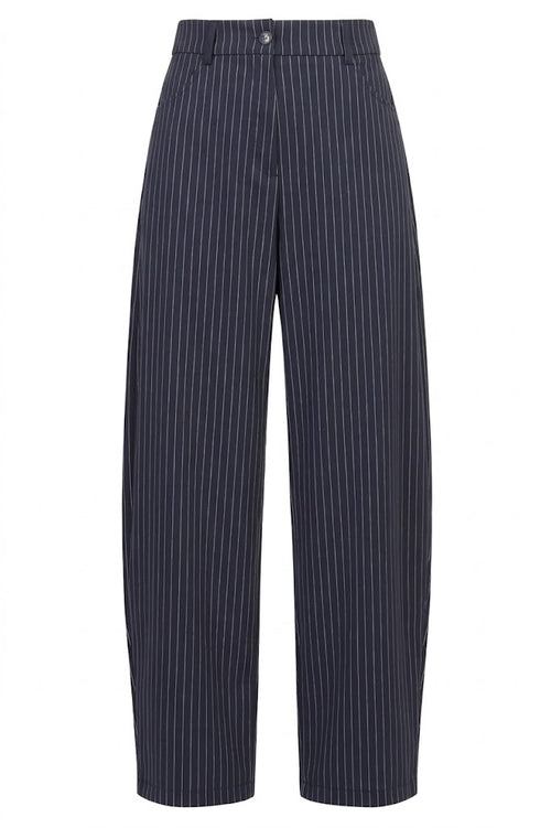 TENSIONE IN Donna Pantalone Gessato Blu-PE26