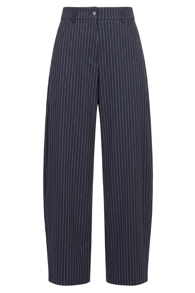 TENSIONE IN Donna Pantalone Gessato Blu-PE26