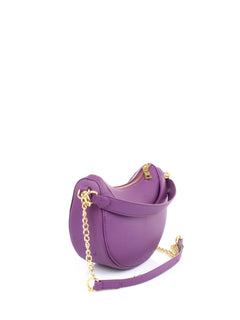 LOVE MOSCHINO BORSA VIOLA TRACOLLA MEZZALUNA