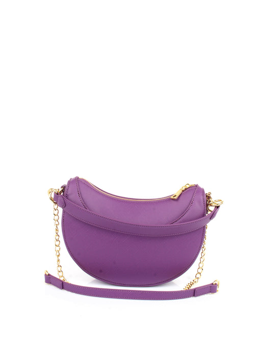 LOVE MOSCHINO BORSA VIOLA TRACOLLA MEZZALUNA