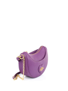 LOVE MOSCHINO BORSA VIOLA TRACOLLA MEZZALUNA