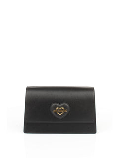 LOVE MOSCHINO BORSA A SPALLA CON TRACOLLA NERO