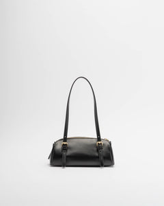 Love Moschino Borsa a Spalla Donna Nera Logo Oro PE26