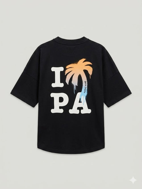 PALM ANGELS Uomo T-shirt Black white-PE26