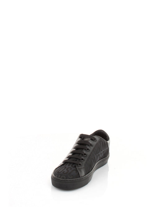 MOSCHINO COUTURE SNEAKERS IN TESSUTO NERO