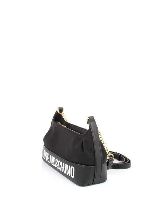 LOVE MOSCHINO BORSA A MANO NERO CON STAMPA LOGO