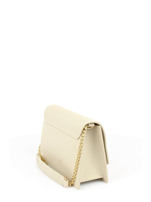 LOVE MOSCHINO BORSA A SPALLA CON TRACOLLA AVORIO