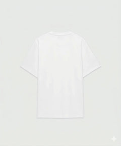 MSGM Uomo T-shirt Basic Oversize Bianca-PE26