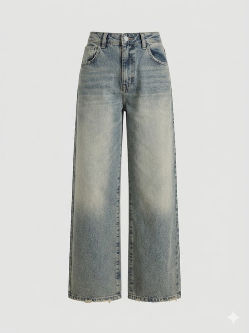 HAVE ONE Donna Jeans A Palazzo Denim-PE26