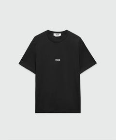 MSGM Uomo T-shirt Basic Oversize Nero-PE26