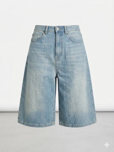 TENSIONE IN bermuda GIUSI-B-FLUIDDEN DENIM-PE26