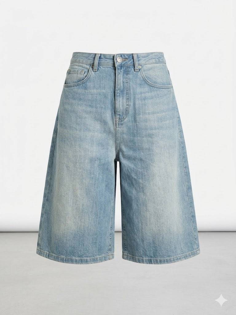 TENSIONE IN bermuda GIUSI-B-FLUIDDEN DENIM-PE26