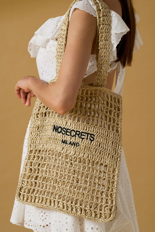 NO SECRETS Borsa Paglia – Donna