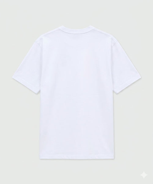 MSGM Uomo T-shirt Oversize Bianca-PE26