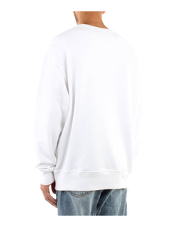 FELPA BIANCO CON LOGO MOSCHINO COUTURE