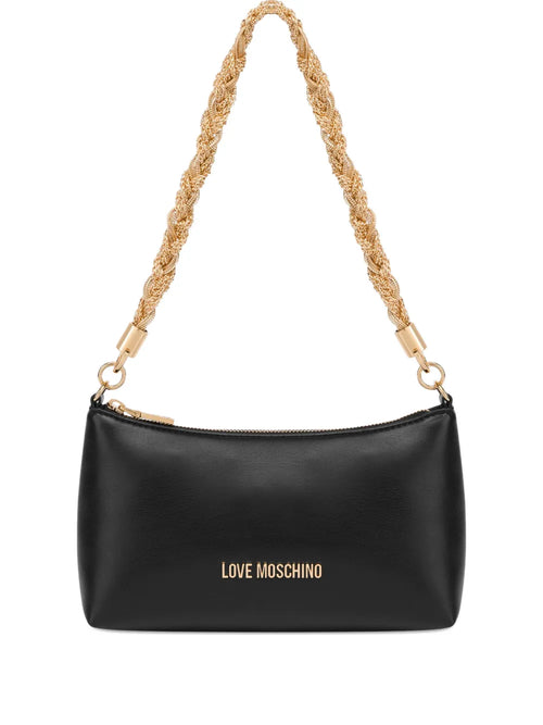Love Moschino Borsa Donna Nera Logo Catena Zip PE26