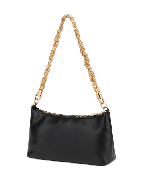 Love Moschino Borsa Donna Nera Logo Catena Zip PE26