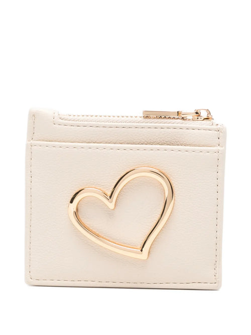 Love Moschino Portafoglio Donna Avorio Dettagli Oro PE26