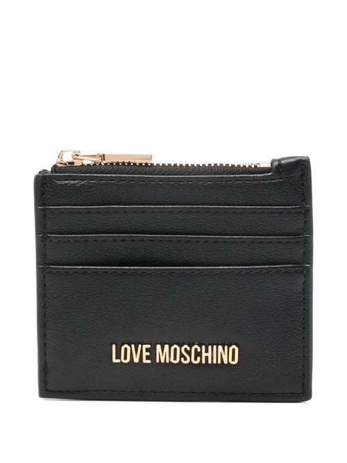 Love Moschino Portafoglio Donna Nero Cuore Oro PE26
