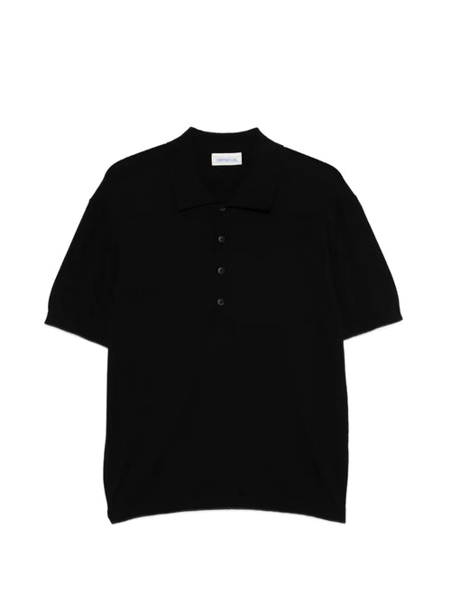 IMPERIAL Uomo T-shirt Polo Nera-PE26