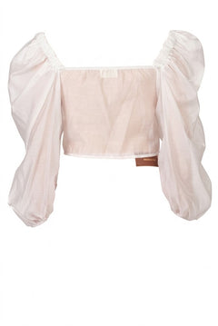 VICOLO top natura con maniche bombate TAB1915NAT-PE26