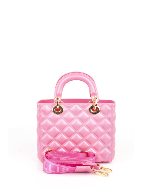 MARC ELLIS NEW YORK BORSA MINI TRAPUNTATA PINK/GOLD