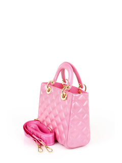 MARC ELLIS NEW YORK BORSA MINI TRAPUNTATA PINK/GOLD