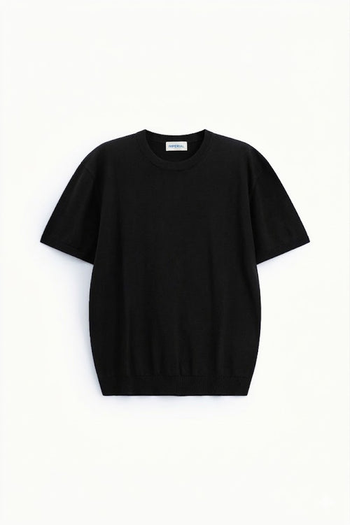 IMPERIAL Uomo T-shirt Elasticizzata Nera-PE26