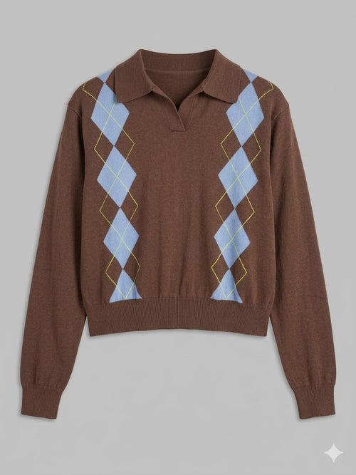 VICOLO Donna Polo Moro/celeste- PE26