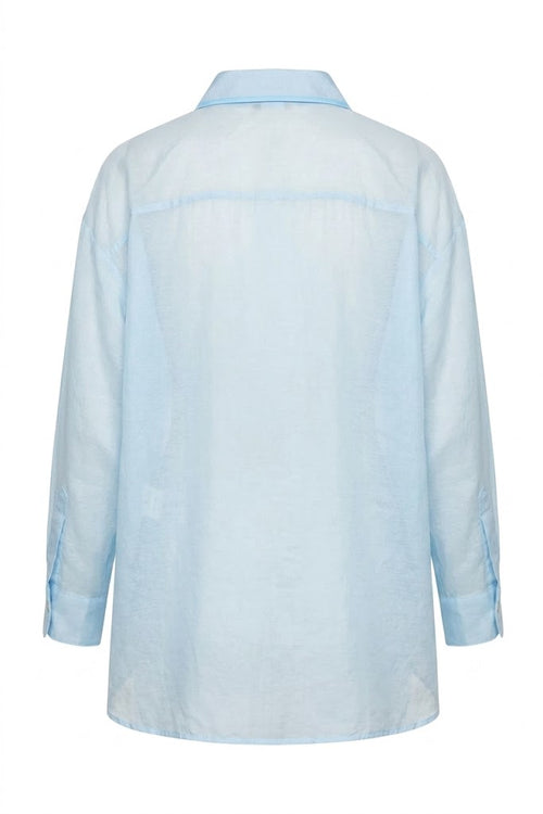 TENSIONE IN camicia nuvola con dettaglio tasca pailette S26CG26NUV-PE26