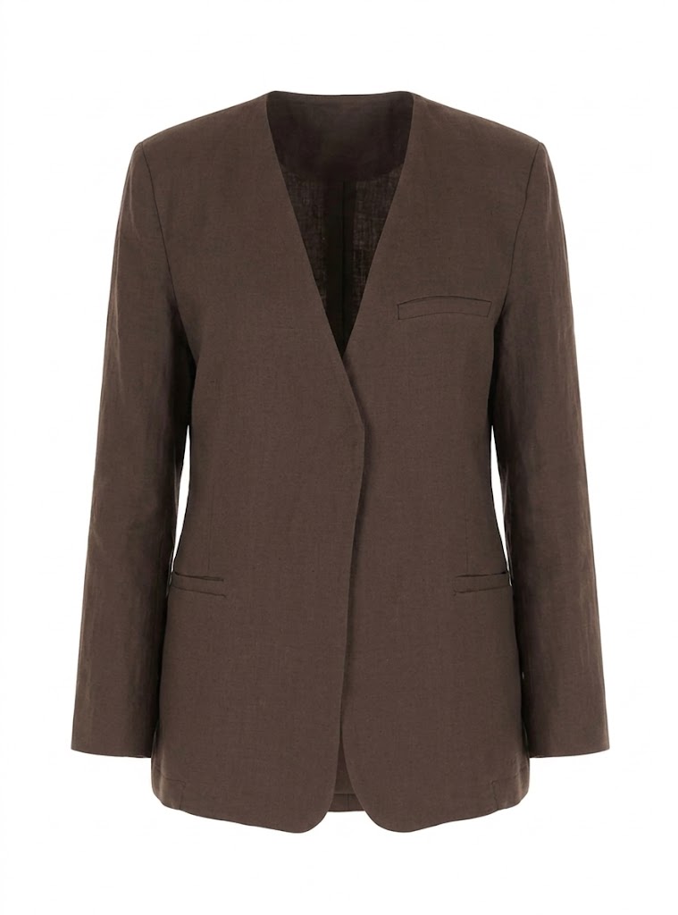 VICOLO giacca moro con scollo a V TAB1580MORO-PE26