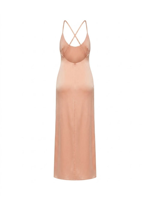 SILENCE LTD Donna Abito Lungo Peach-PE26