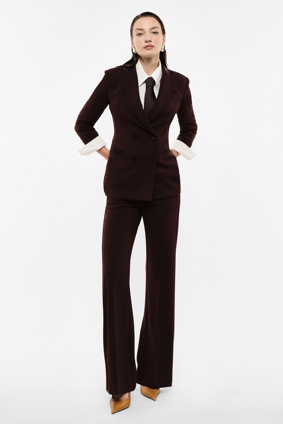 P3E9MAWPLUM NOIR pantalone IMPERIAL