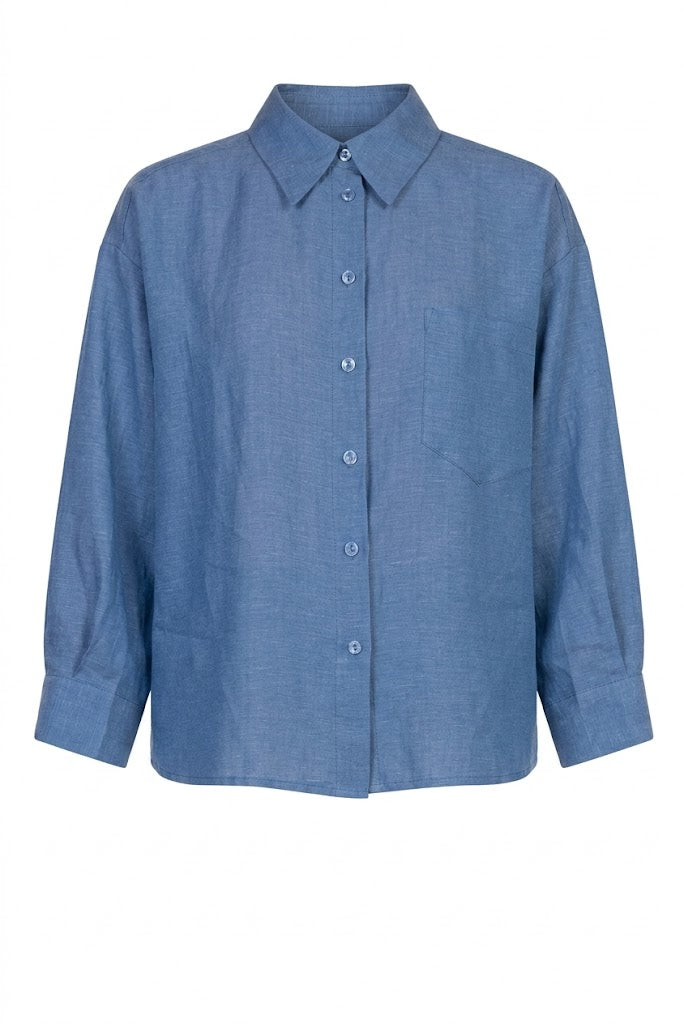 TENSIONE IN camicia indaco over S26CE16IND-PE26