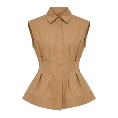 TENSIONE IN camicia cognac 26C5093CON-PE26