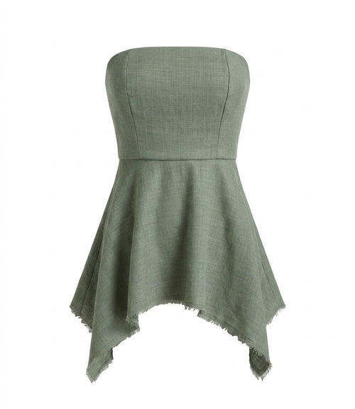 VICOLO Donna Top Verde-PE26