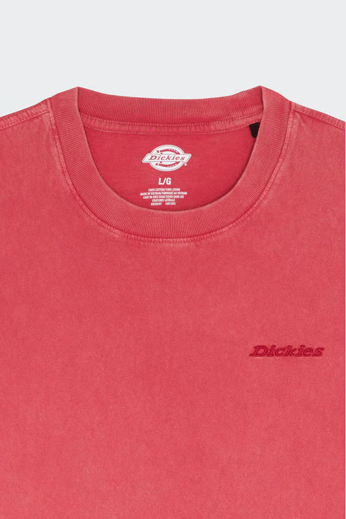 Dickies T-Shirt Uomo Garnet Logo Tono su Tono PE26