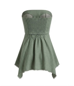 VICOLO Donna Top Verde-PE26
