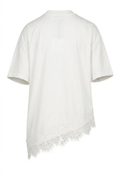VICOLO t-shirt con inserti in pizzo RAB0598NAT-PE26