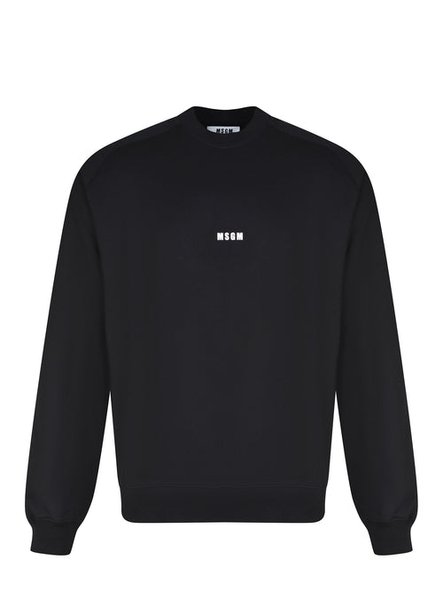 MSGM Uomo Felpa Nera-PE26