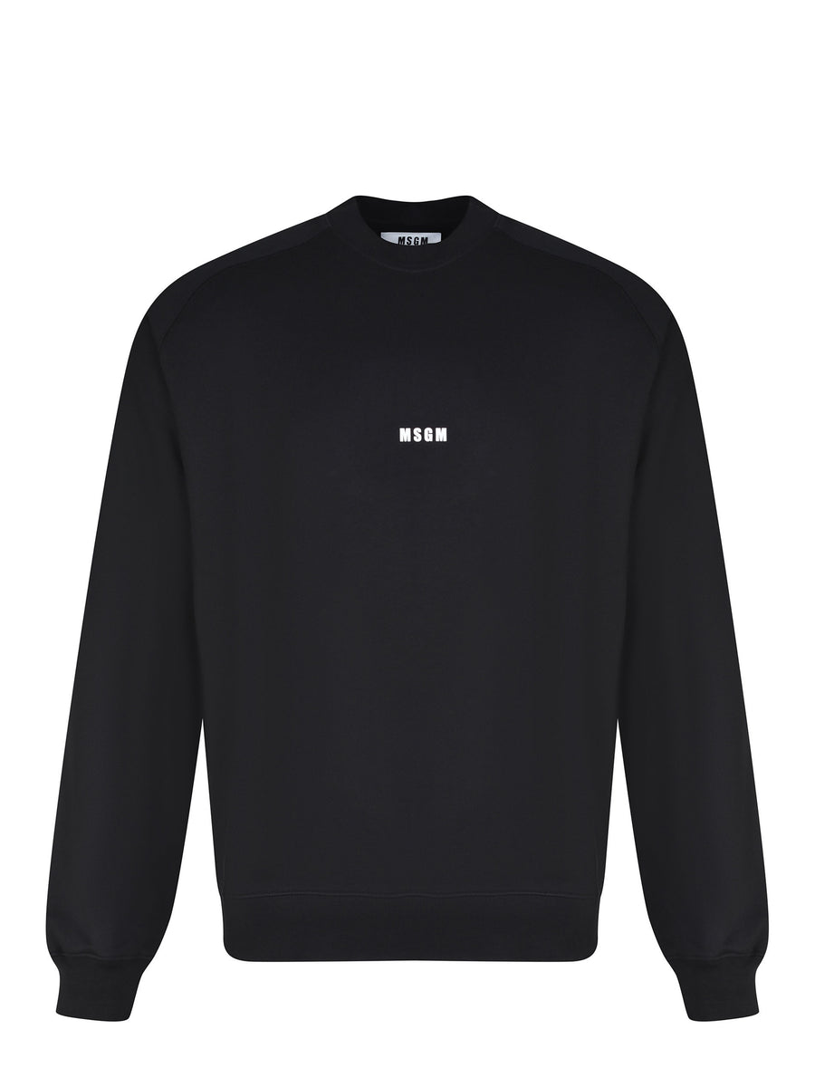 MSGM Uomo Felpa Nera-PE26