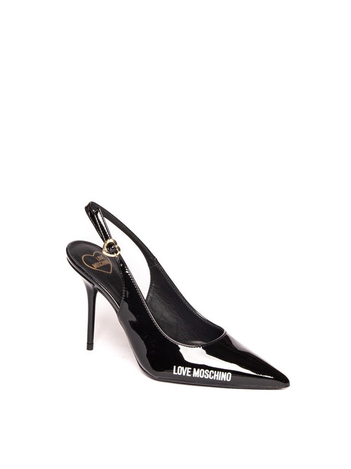 LOVE MOSCHINO SCARPA IN VERNICE NERO