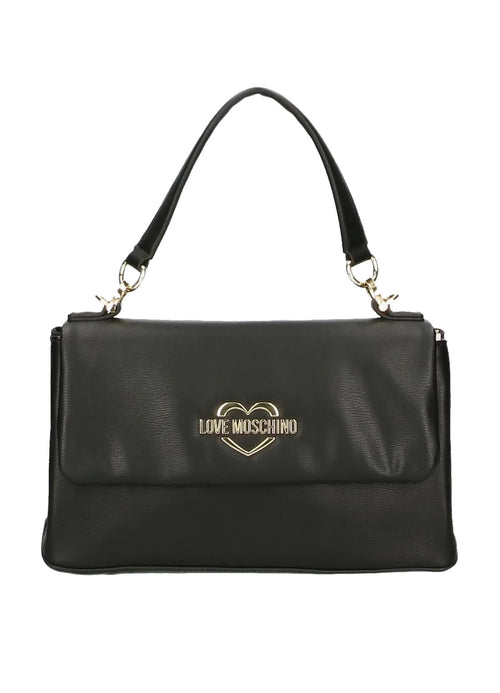 BORSA NERO A MANO LOGATA LOVE MOSCHINO