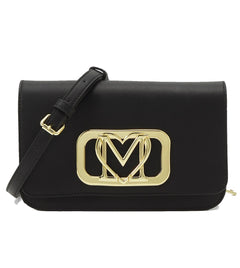 BORSA NERO A TRACOLLA CON LOGO LOVE MOSCHINO