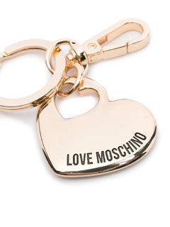 PORTACHIANI ORO CON CUORE INCISO LOVE MOSCHINO