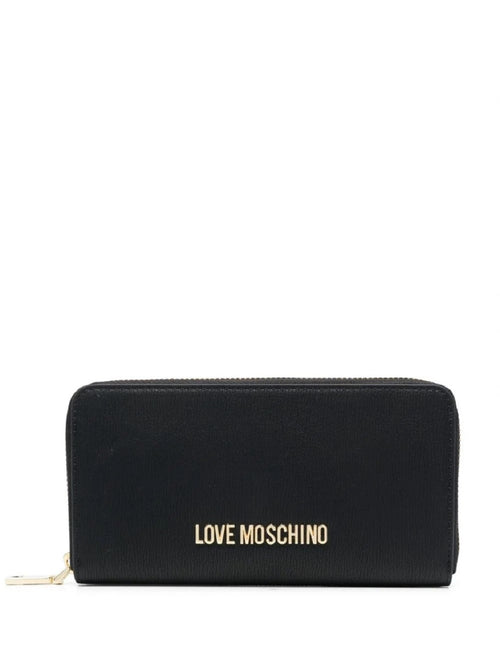 PORTAFOGLI GRANDE NERO CON LOGO LOVE MOSCHINO