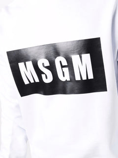 FELPA BIANCO CON STAMPA LOGATA